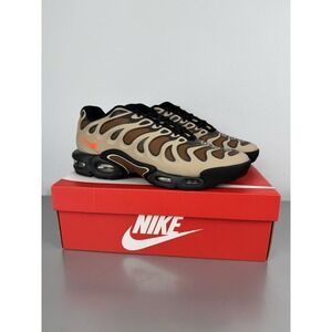 Nike Air Max Plus Drift Mens 11.5 Running Shoes Khaki Hyper Crimson FZ3041 200